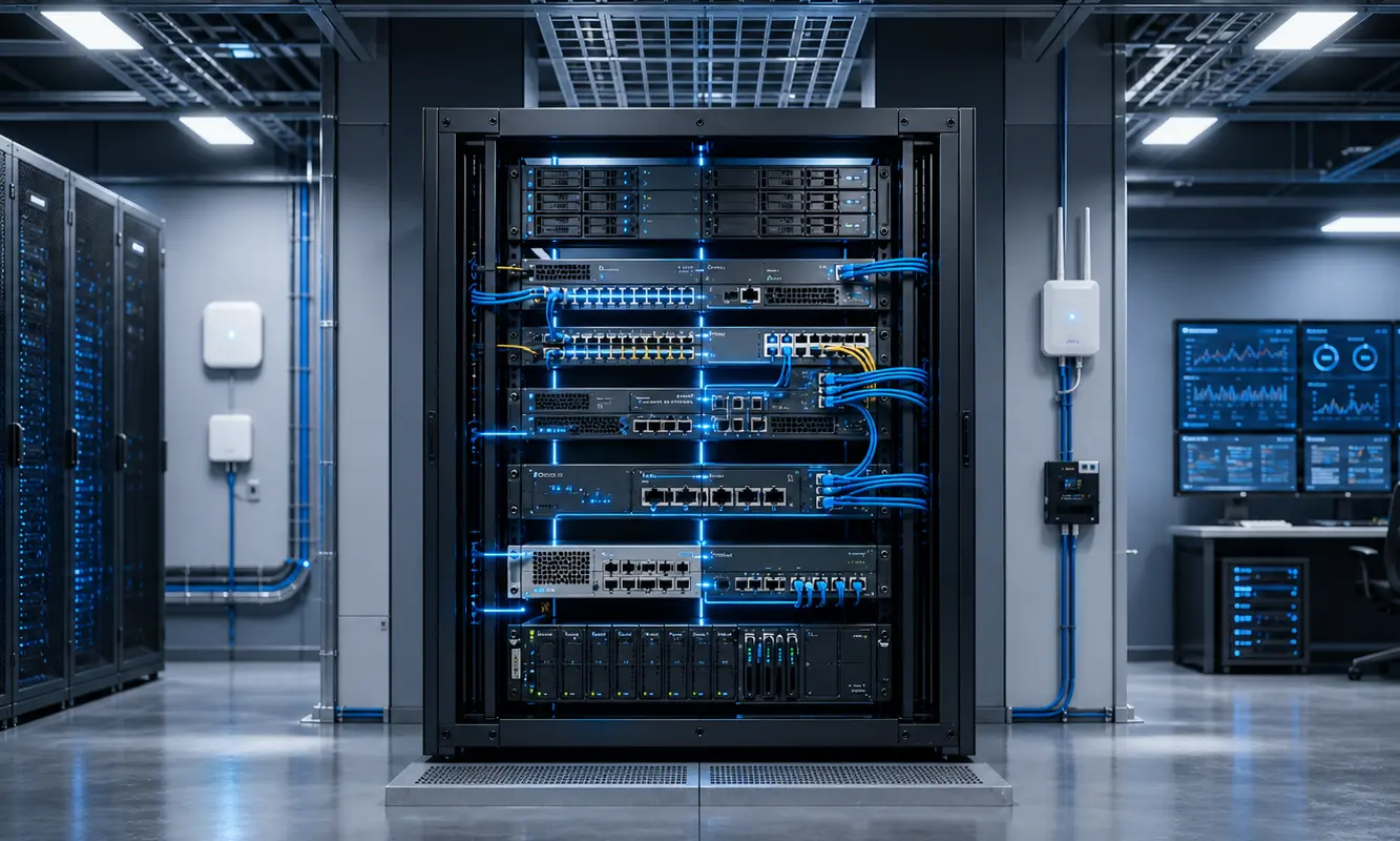 由多种网络与计算设备组成的 ICT 集成系统
